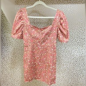 A.U.W. Floral Mini Dress (Size M)